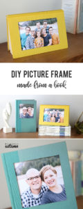 DIY book picture frame - easy photo craft idea