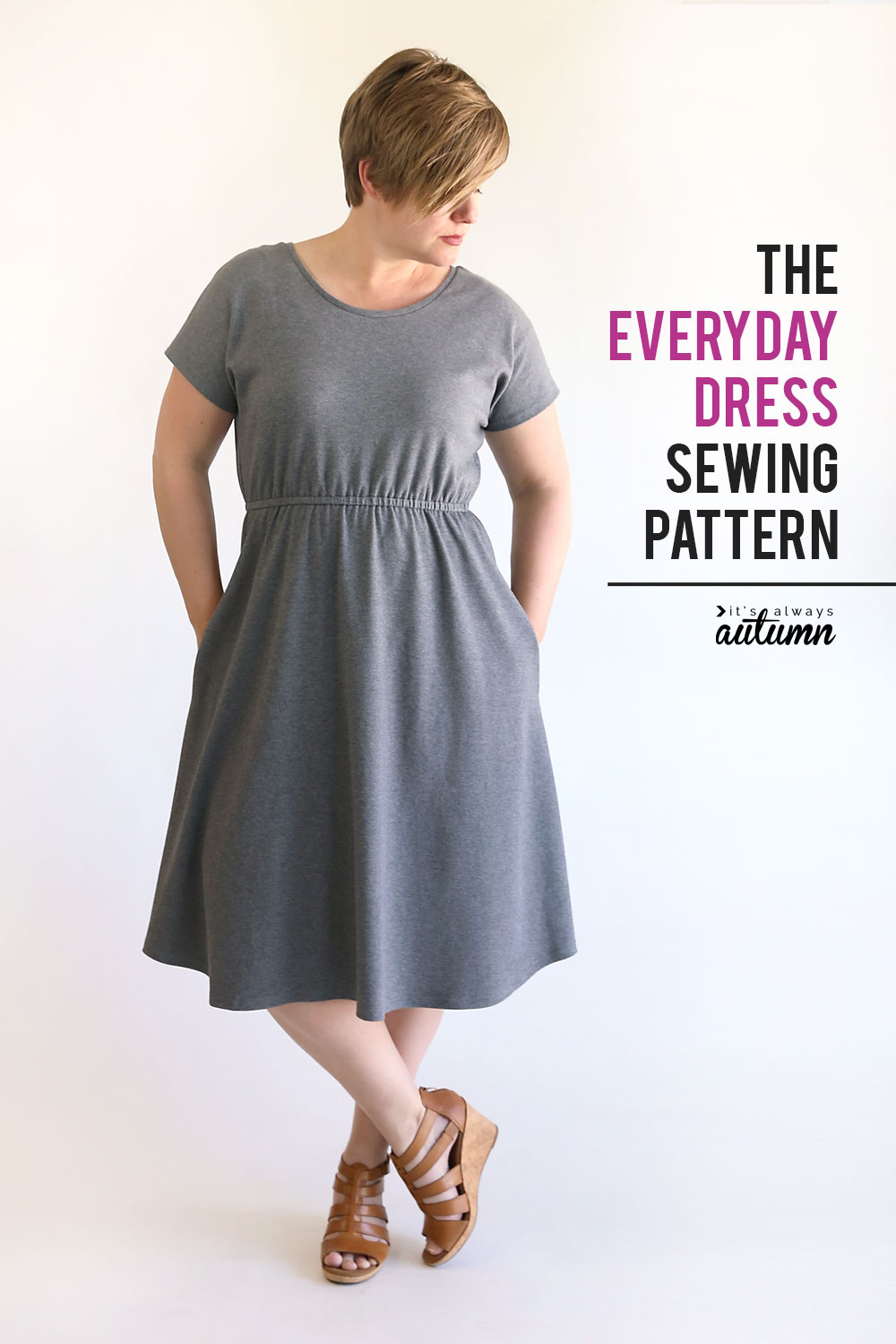 Sewing Pattern Women's Aline Dress Pattern Pullover Etsy Dress sewing ...
