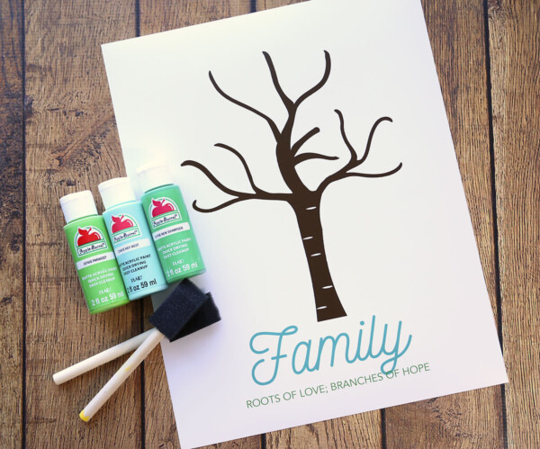 Make an adorable family handprint tree {great gift idea} - It's Always ...