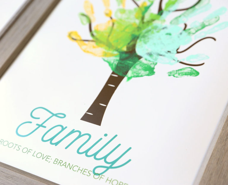 Make an adorable family handprint tree {great gift idea} - It's Always ...