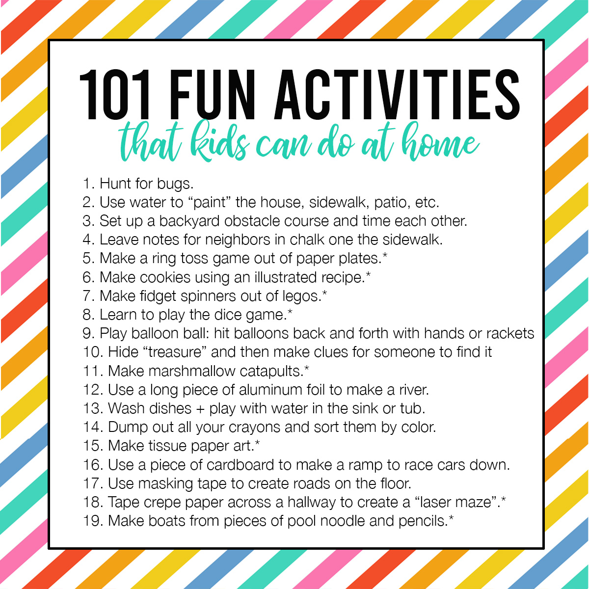 Fun Activities For First Graders At Home