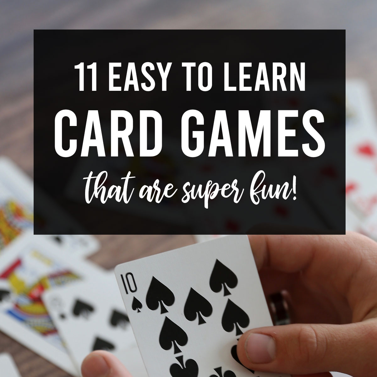 fun card games for 2 people with
