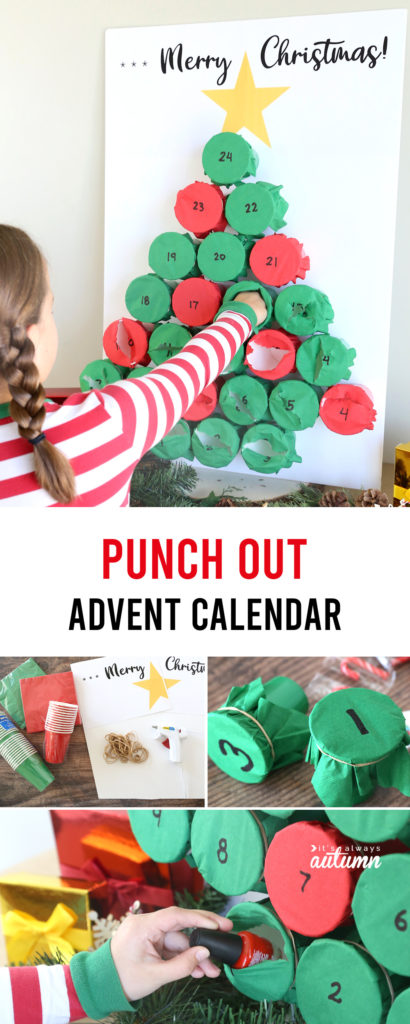 DIY Punch Out Advent Calendar It #39 s Always Autumn