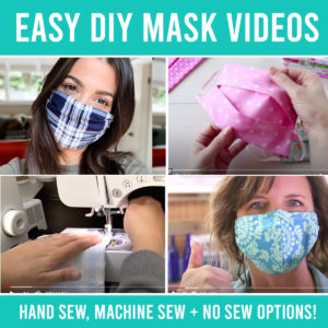 The best EASY homemade face mask VIDEOS {including no sew options} - It ...