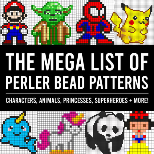 The GIANT list of Perler Bead Patterns {fuse beads, melty beads} - It's ...