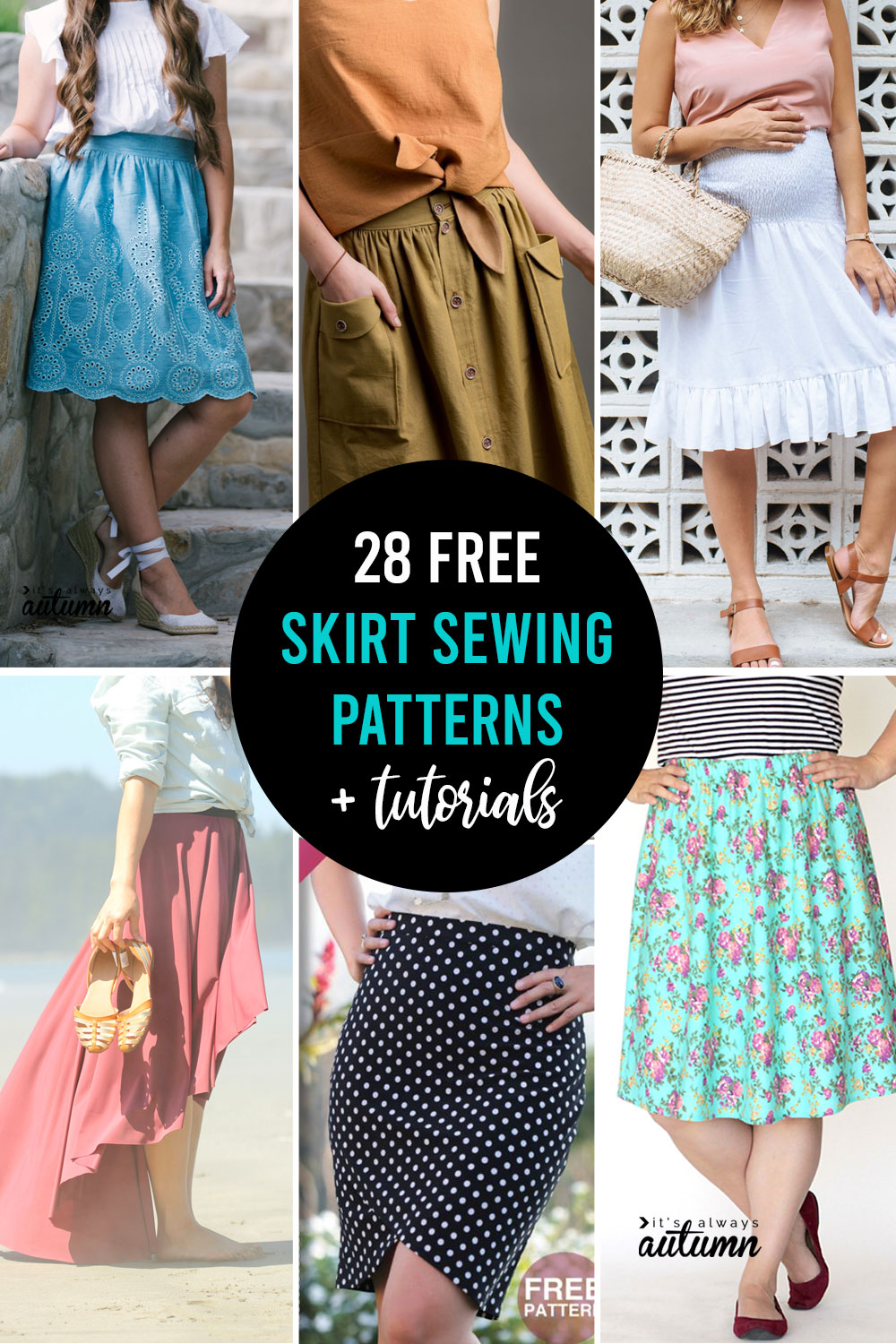 How to Make a Skirt {28 FREE Skirt Patterns} - It's Always Autumn