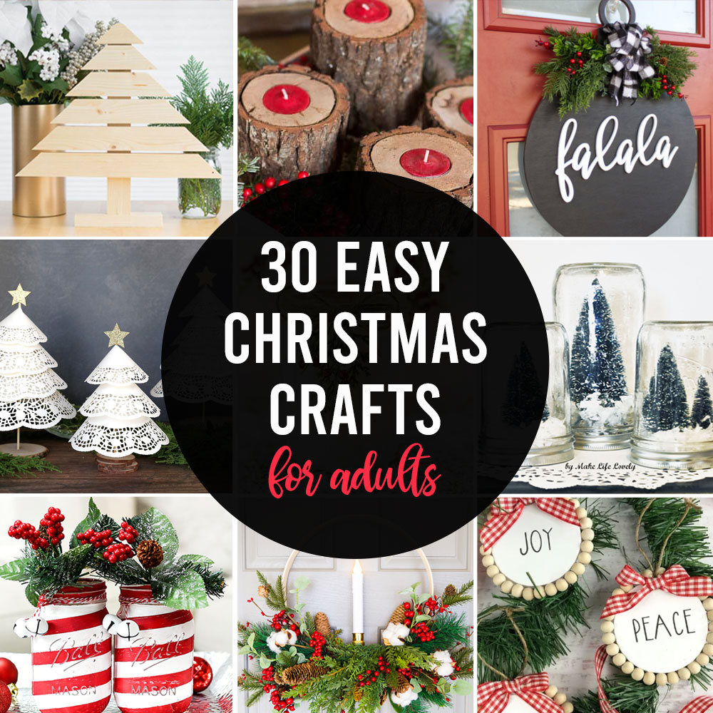 25 Easy Christmas Crafts for Adults to Make