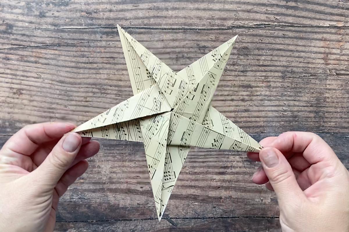 How to Make Paper Star Step by Step, Origami Star Making