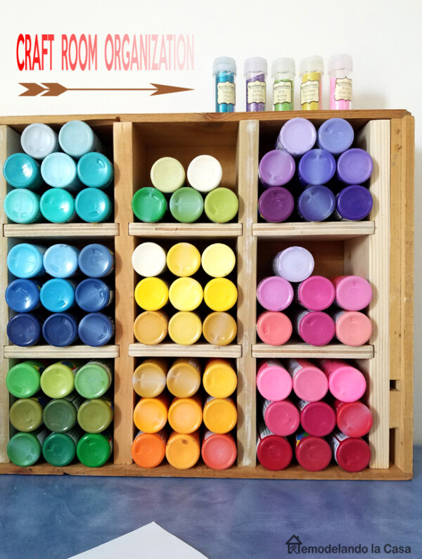 Acrylic Paint Storage, Craft Room Organizer