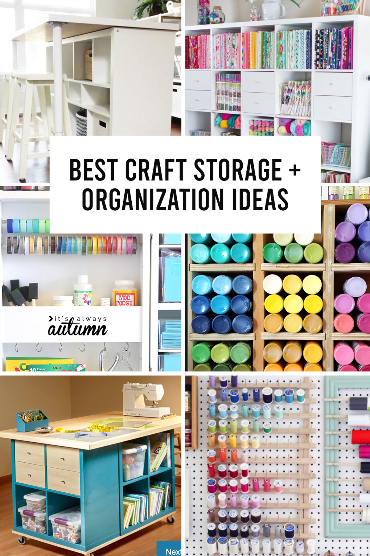 Organize your craft supplies with these hanging storage solutions