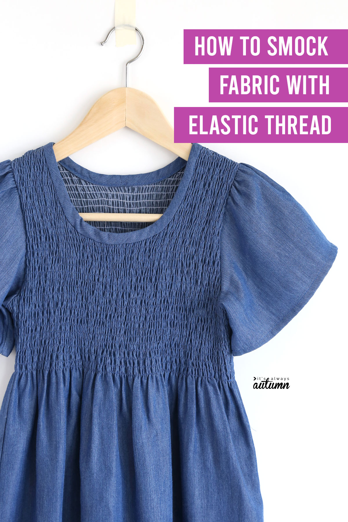 Sewing Tips: How to do Shirring / Smocking With Elastic Thread (Machine  Needed)