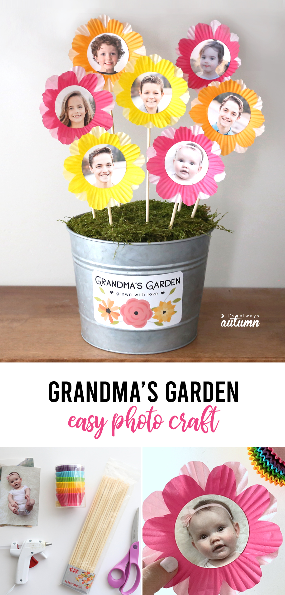 Grandparents' Day Paper Flowers - Mug Craft Template | Teach Starter