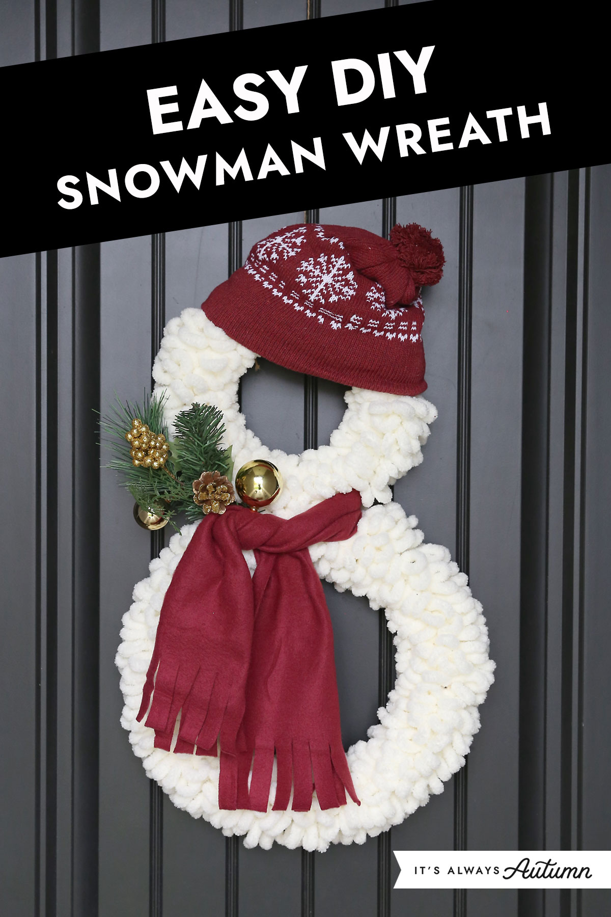 Snowman Wreath Making Kit, Designer DIY