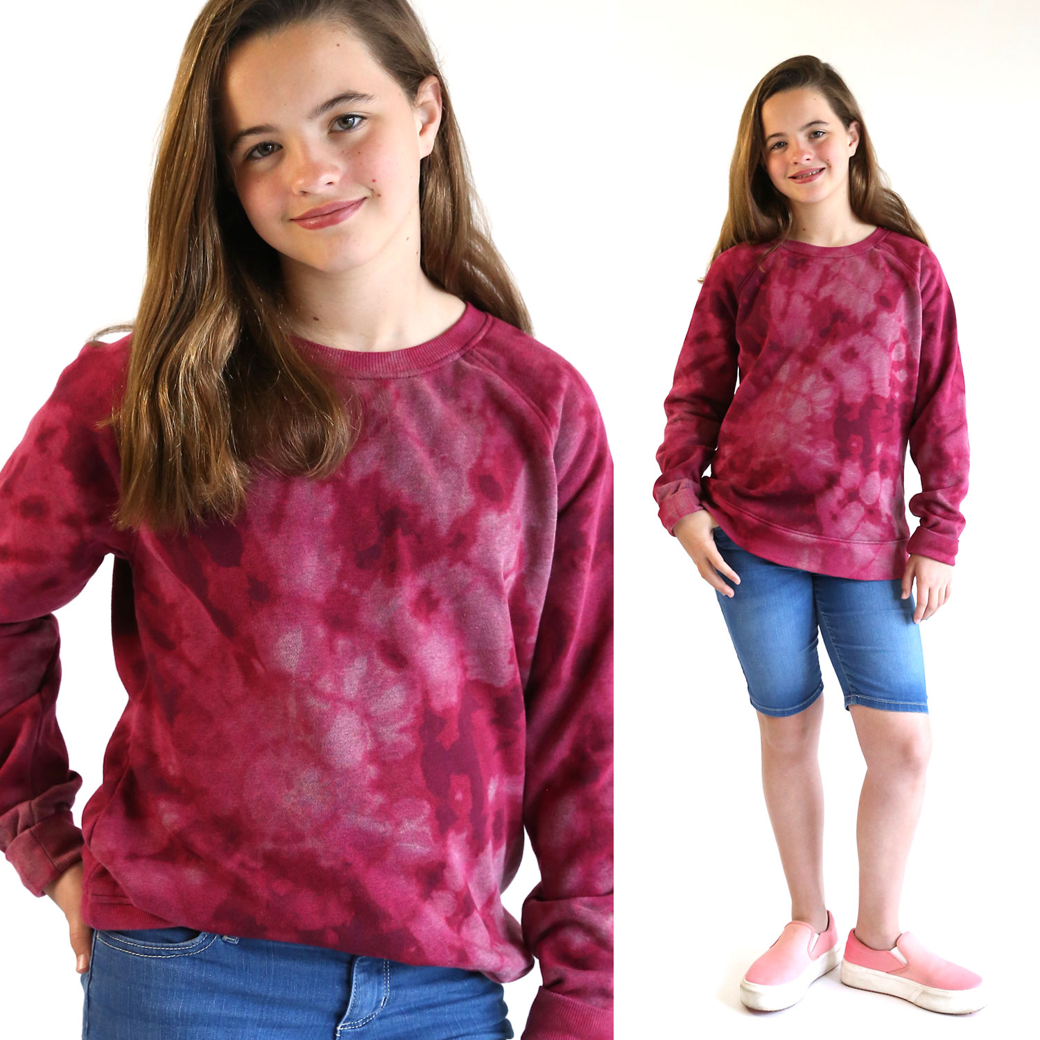 Tie Dye Tee Shirt for Boys or Girls Hand Dyed in Primary Rainbow