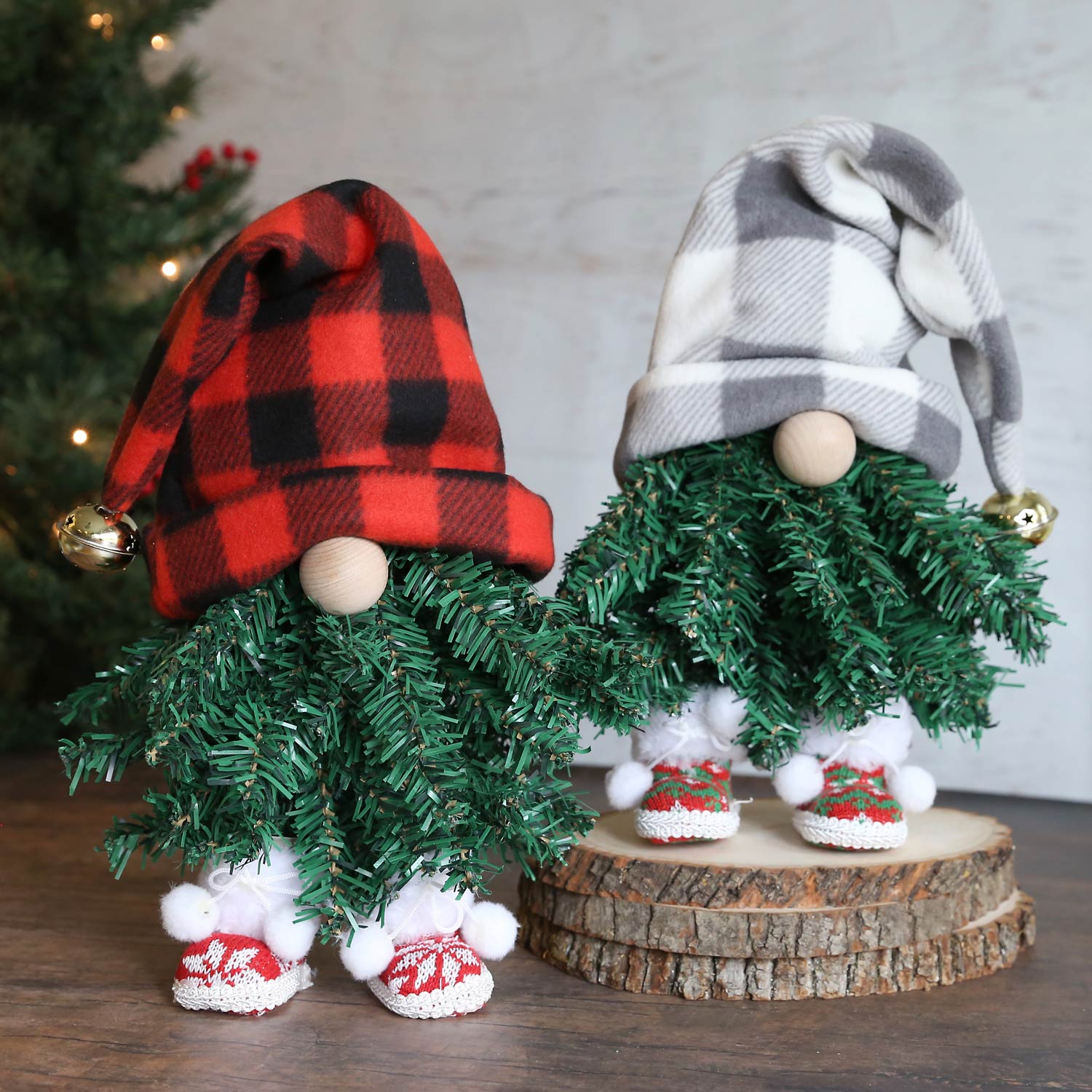 Mini Christmas Tree Gnomes - It's Always Autumn