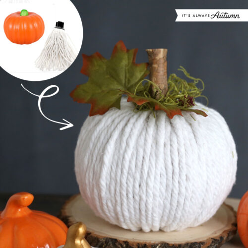 DIY Mop Head Pumpkins - It's Always Autumn