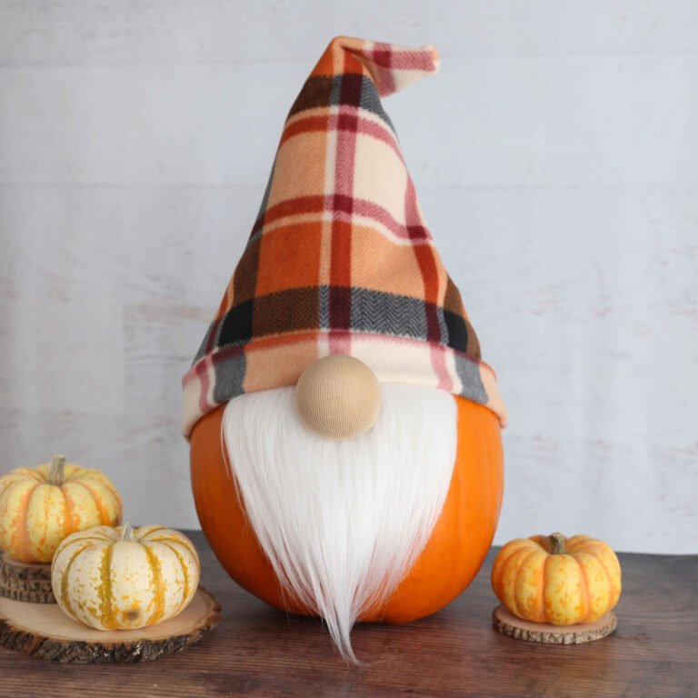 Gnome Pumpkin Decorating Idea - It's Always Autumn