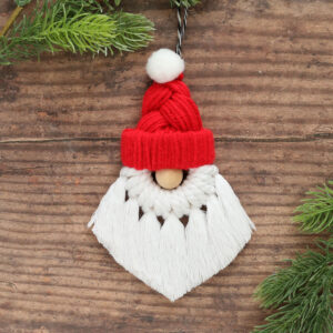 Easy Macrame Santa Ornaments - It's Always Autumn