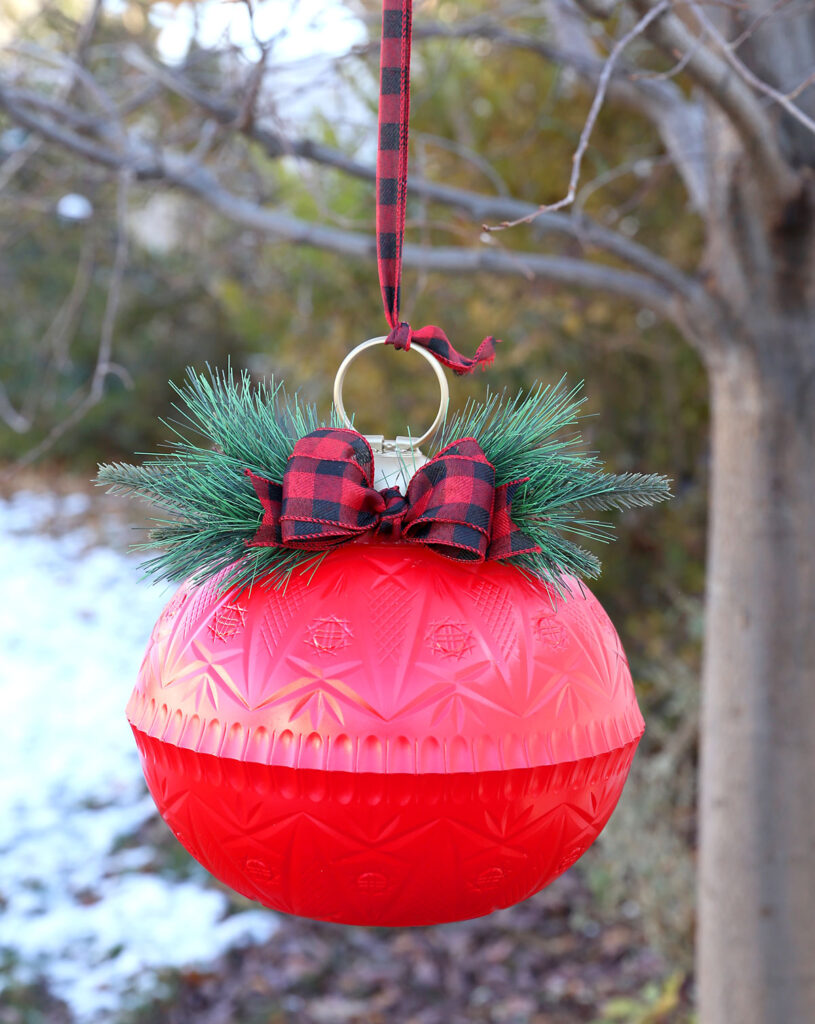 DIY Giant Christmas Ornaments - It's Always Autumn