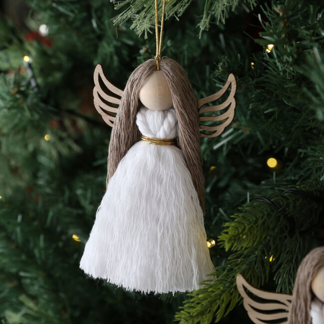 Easy Macrame Angel Ornament - It's Always Autumn