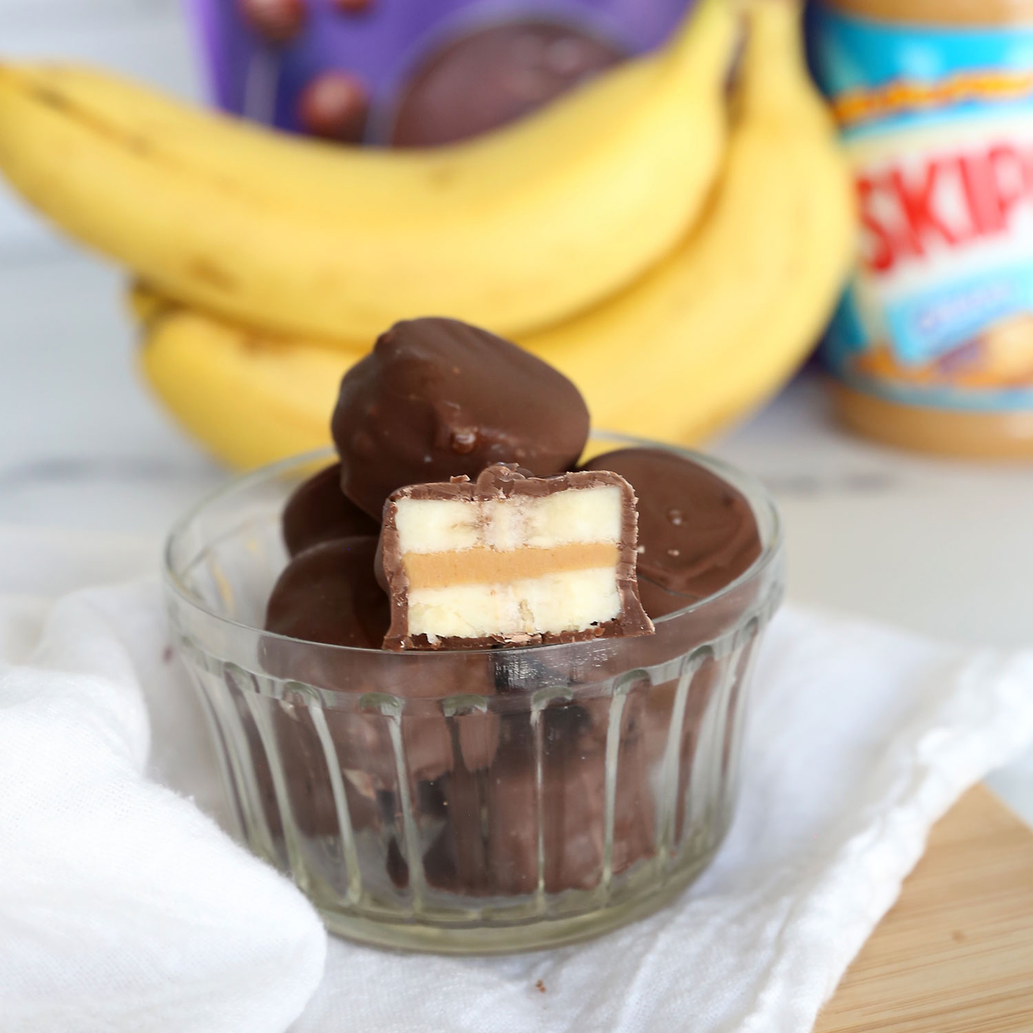 Frozen Chocolate Banana Bites