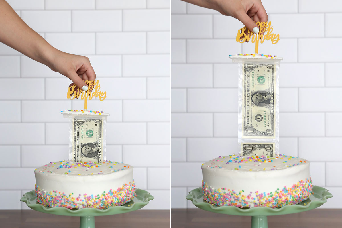 How to Make a Hidden Money Cake - It's Always Autumn