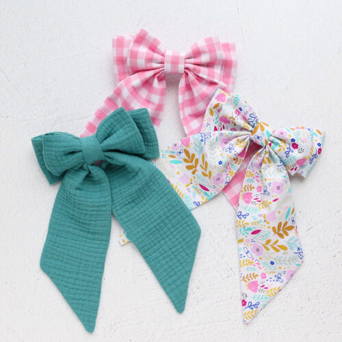 Easy Fabric Hair Bow Pattern - It's Always Autumn